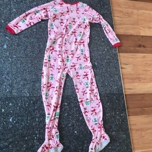 pink christmas onesie. size 12